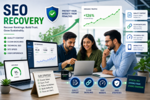 SEO recovery strategy with quality content, clean backlinks