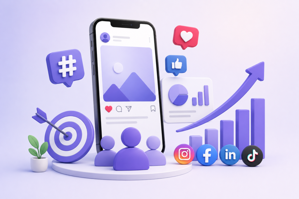 Smart social media growth and audience engagement.