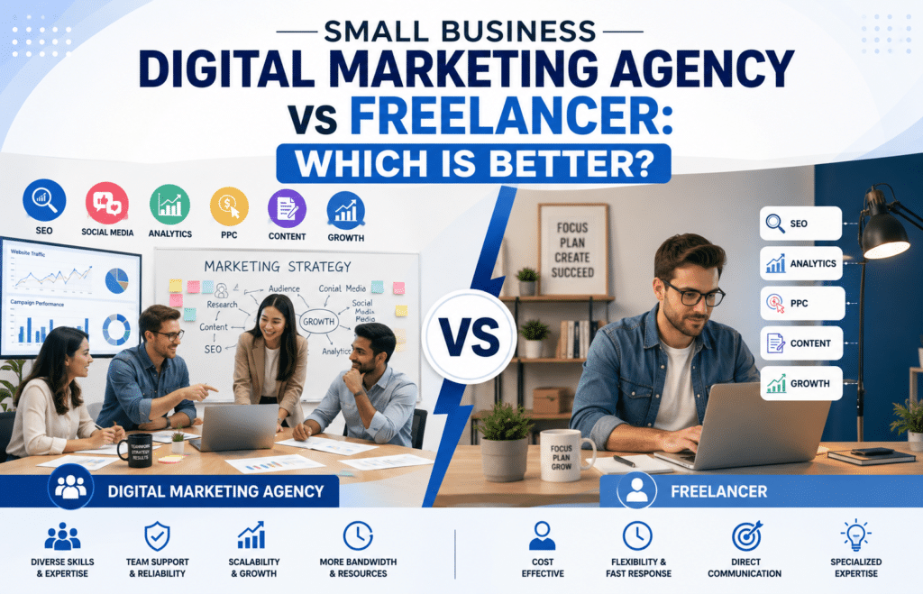 Small Business Digital Marketing Agency vs Freelancer: Which is Better?
